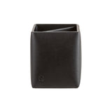 William pencil case - Made from real wood Amazaque and black cowhide