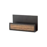Luke letter rack - Made of real wood Amazaque and black cowhide