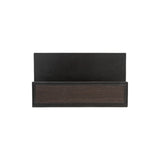 Luke letter rack - Made from real smoked oak wood and black cowhide