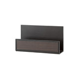 Luke letter rack - Made from real smoked oak wood and black cowhide