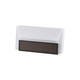 Luke letter rack - Made from real smoked oak wood and black cowhide