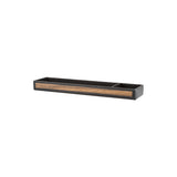 Frankie pencil tray - Made from real wood Amazaque and black cowhide