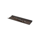 Ronnie pencil tray - Made from real smoked oak and black cowhide