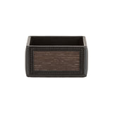 Ryan clip dispenser - Made from real smoked oak wood and black cowhide