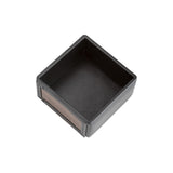 Ryan clip dispenser - Made from real smoked oak wood and black cowhide