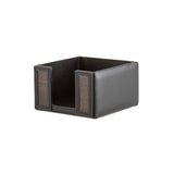 Tyler note dispenser - Made from real smoked oak wood and black cowhide