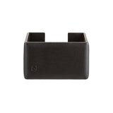 Tyler note dispenser - Made from real smoked oak wood and black cowhide