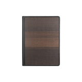 Tony Clipboard A4 - Made from real smoked oak wood and black cowhide