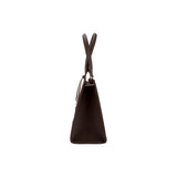 Ruby Handtasche - Gefertigt aus dem Echtholz Amazaque und Rindleder braun